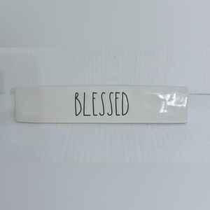 Rae Dunn Artisan Collection Ceramic BLESSED Desk Plaque